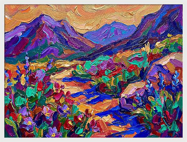 Mountain Blooms In Tranquil Harmony