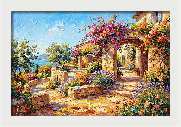 Mountain Blossoms In Tranquility