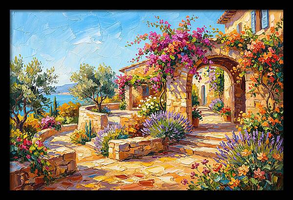 Mountain Blossoms In Tranquility