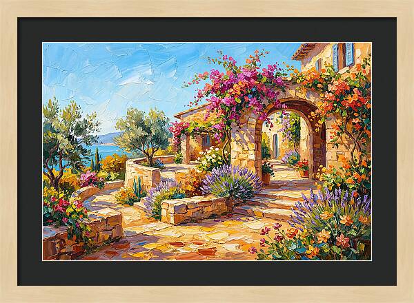 Mountain Blossoms In Tranquility