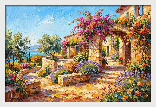 Mountain Blossoms In Tranquility