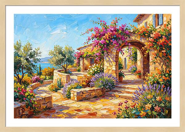 Mountain Blossoms In Tranquility