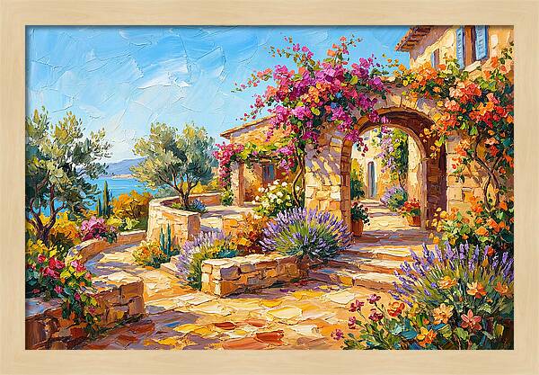 Mountain Blossoms In Tranquility