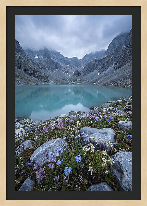 Mountain Cirque With Glacial Lake