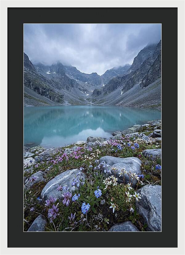 Mountain Cirque With Glacial Lake