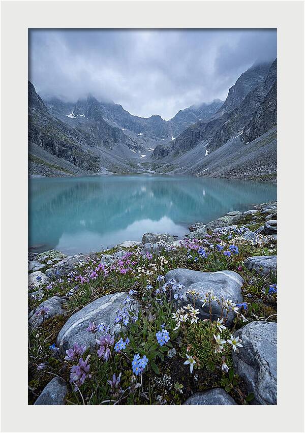 Mountain Cirque With Glacial Lake