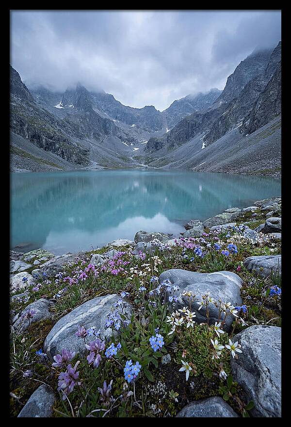 Mountain Cirque With Glacial Lake