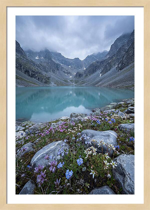 Mountain Cirque With Glacial Lake