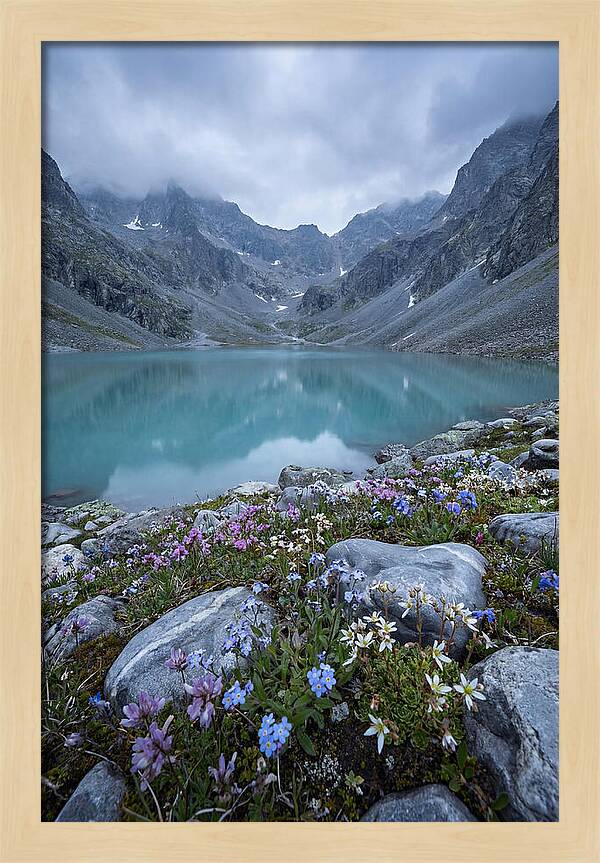 Mountain Cirque With Glacial Lake