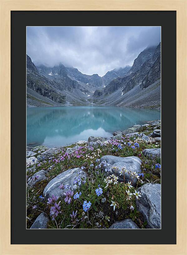 Mountain Cirque With Glacial Lake