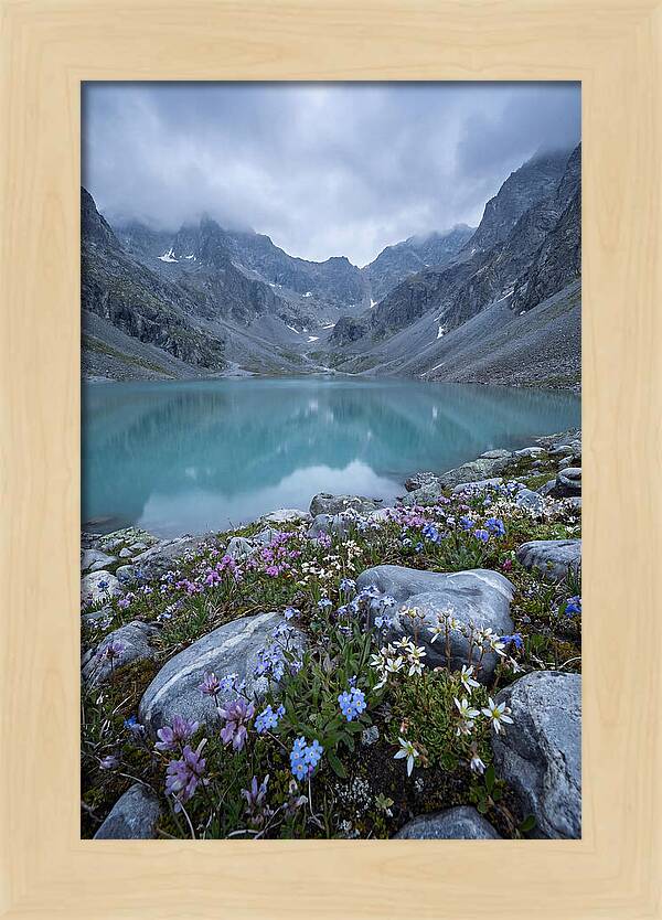 Mountain Cirque With Glacial Lake