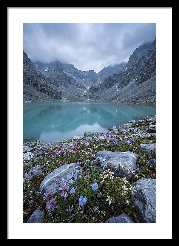 Mountain Cirque With Glacial Lake