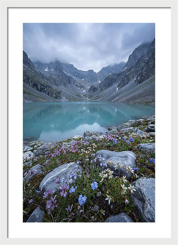 Mountain Cirque With Glacial Lake