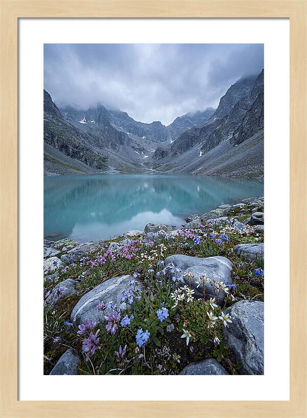 Mountain Cirque With Glacial Lake