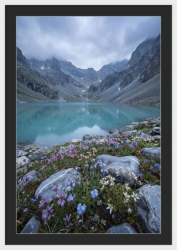 Mountain Cirque With Glacial Lake
