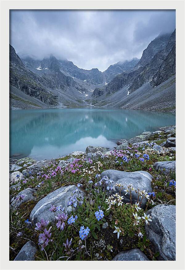 Mountain Cirque With Glacial Lake