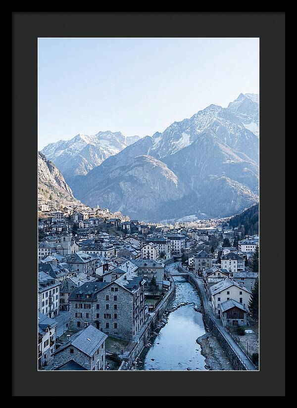 Mountain City Nestled In Valley