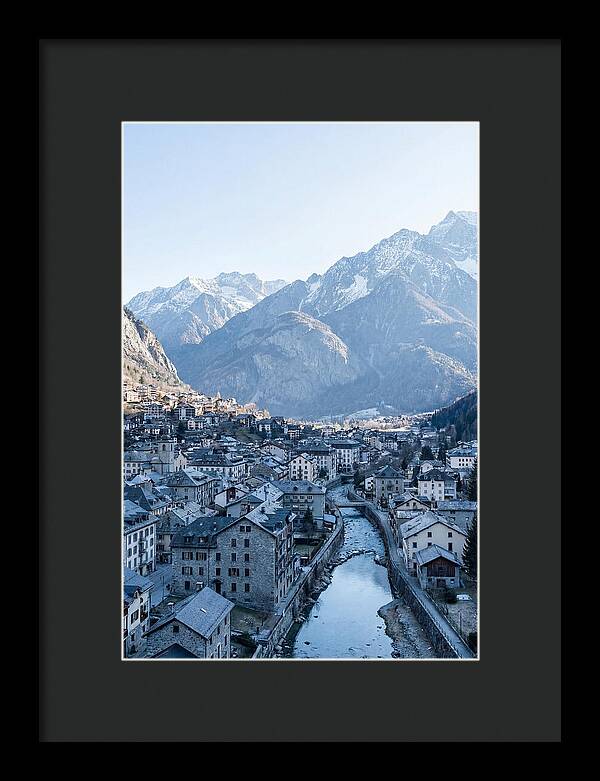 Mountain City Nestled In Valley