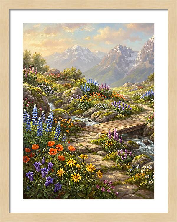 Mountain Floral Tranquility