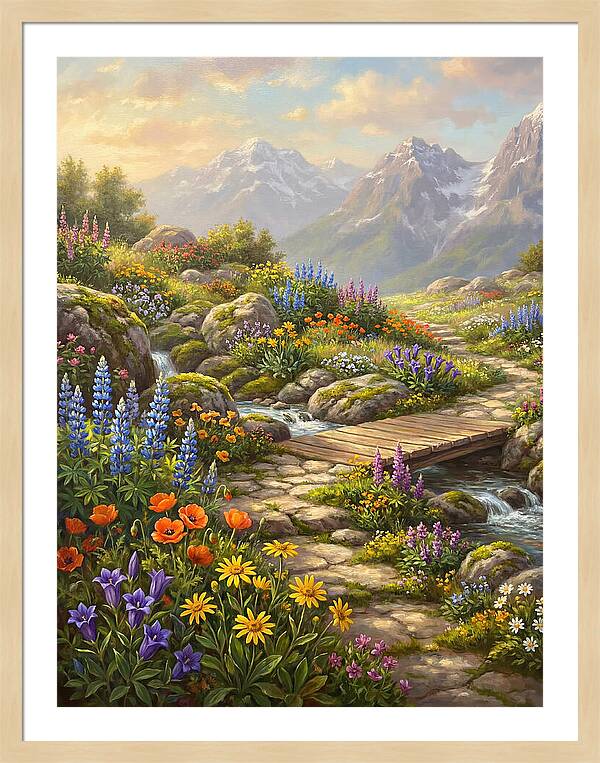 Mountain Floral Tranquility