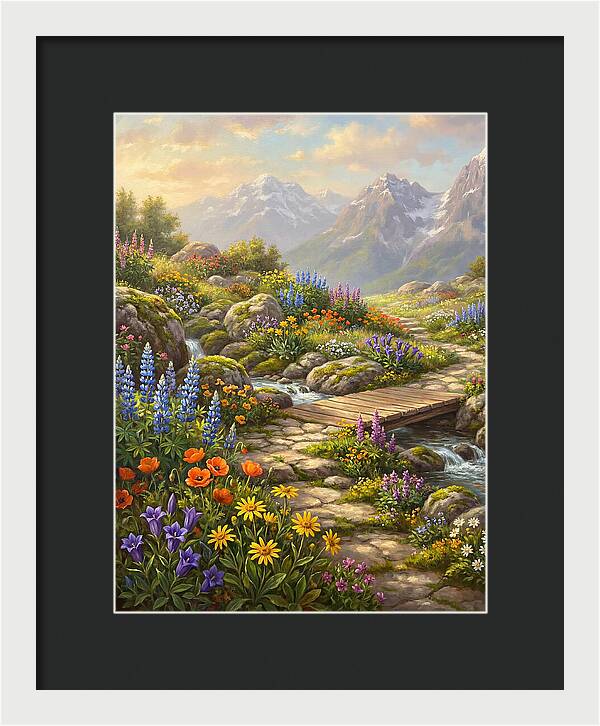 Mountain Floral Tranquility