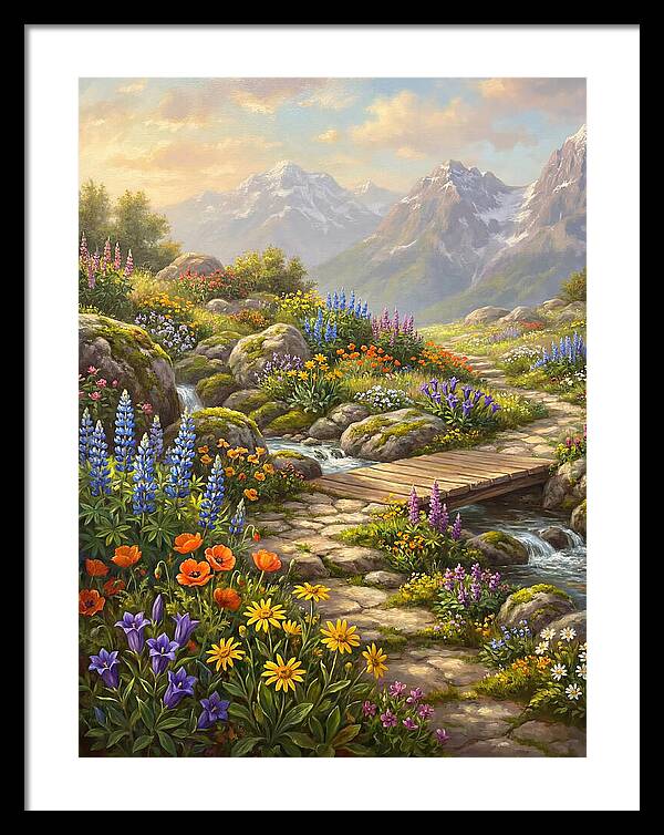 Mountain Floral Tranquility