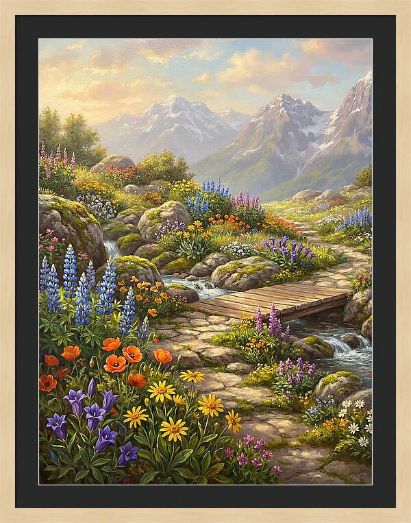Mountain Floral Tranquility