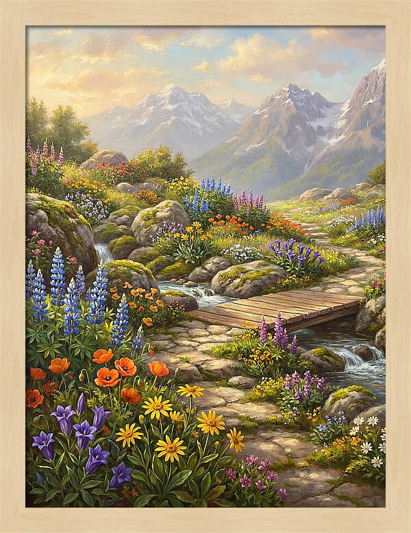 Mountain Floral Tranquility