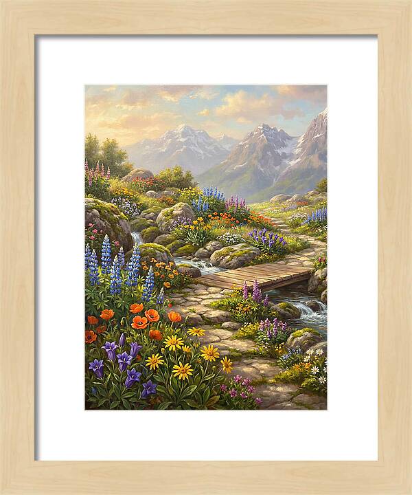 Mountain Floral Tranquility