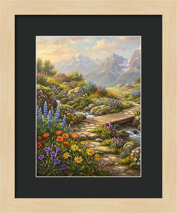 Mountain Floral Tranquility