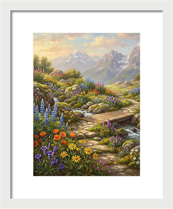 Mountain Floral Tranquility