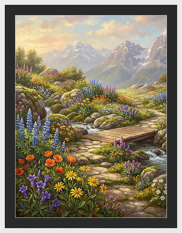 Mountain Floral Tranquility