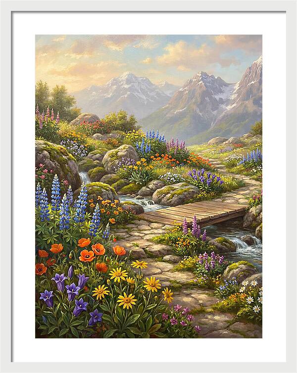 Mountain Floral Tranquility