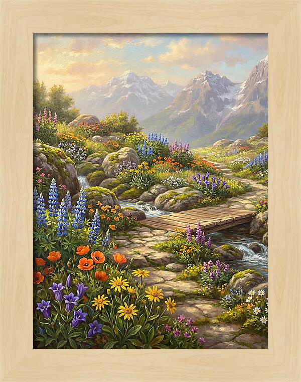 Mountain Floral Tranquility