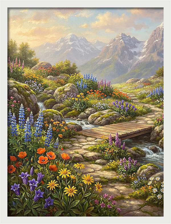Mountain Floral Tranquility