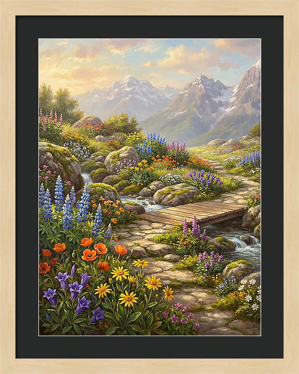 Mountain Floral Tranquility
