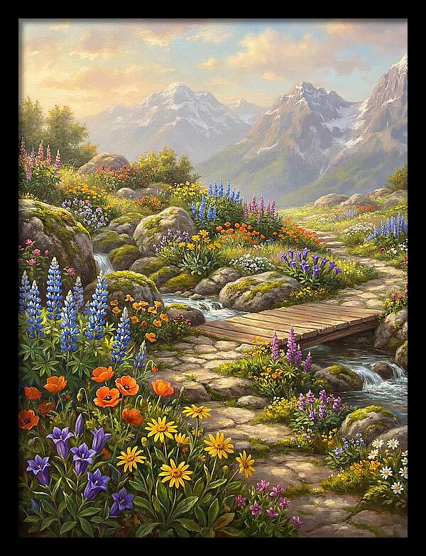 Mountain Floral Tranquility
