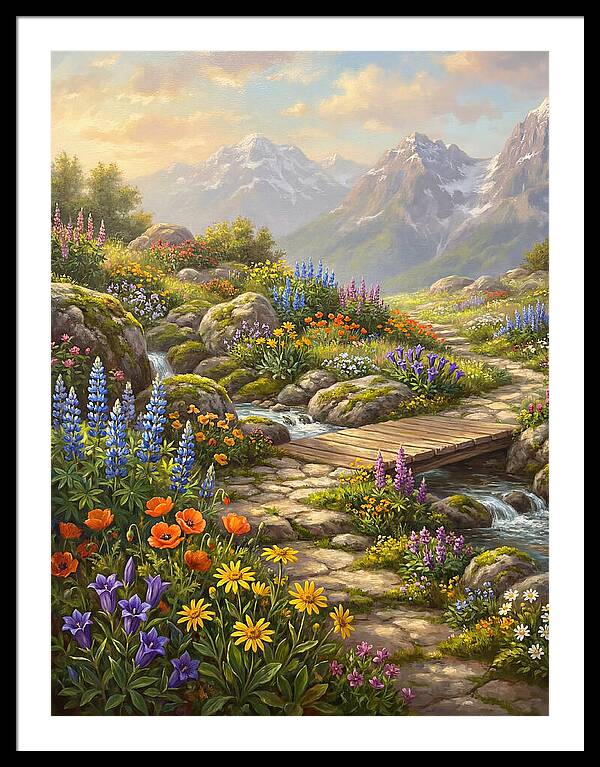 Mountain Floral Tranquility