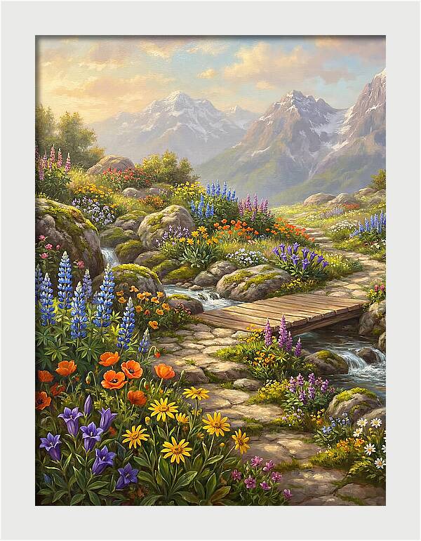 Mountain Floral Tranquility