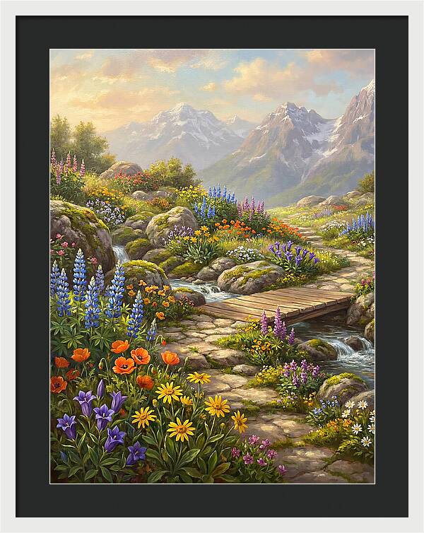 Mountain Floral Tranquility