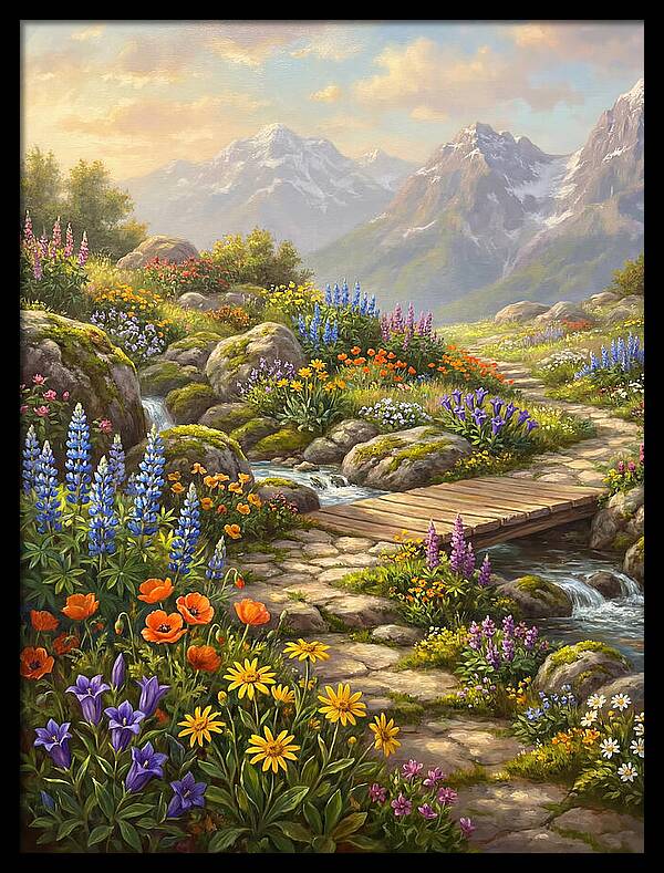 Mountain Floral Tranquility
