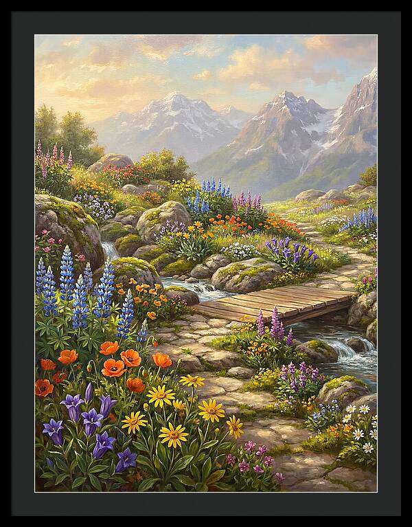 Mountain Floral Tranquility