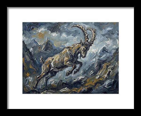 Mountain Goat In Motion