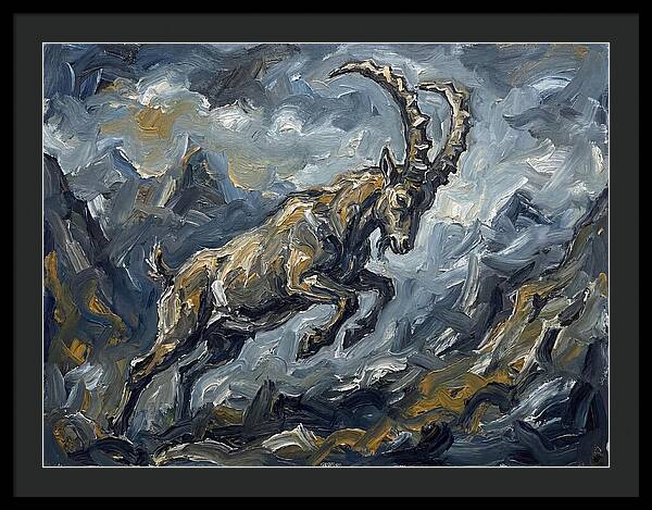 Mountain Goat In Motion