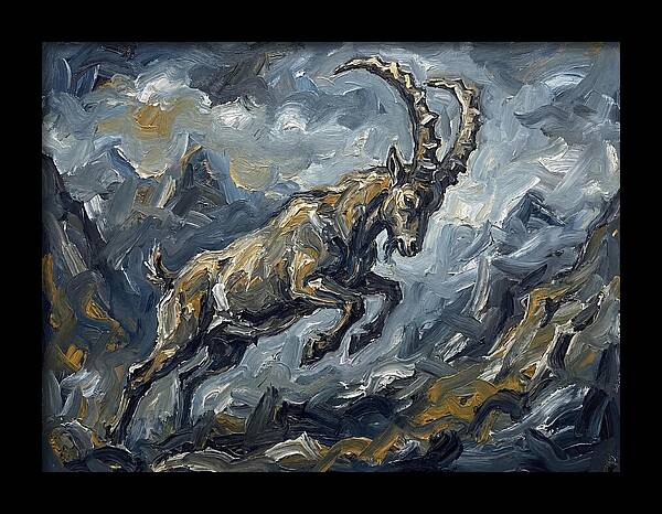 Mountain Goat In Motion