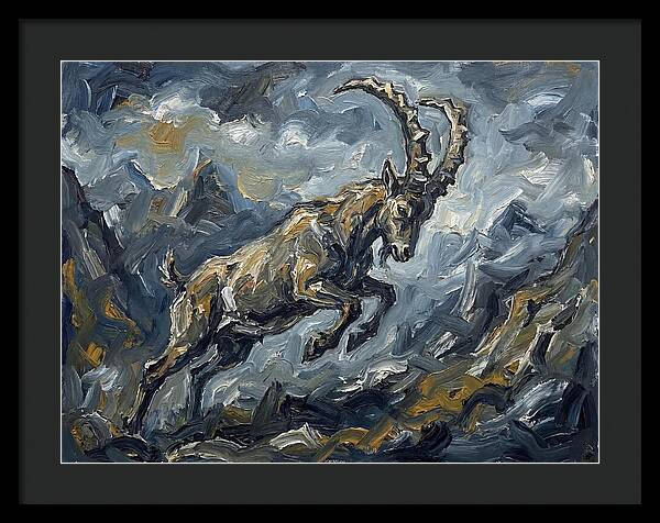 Mountain Goat In Motion