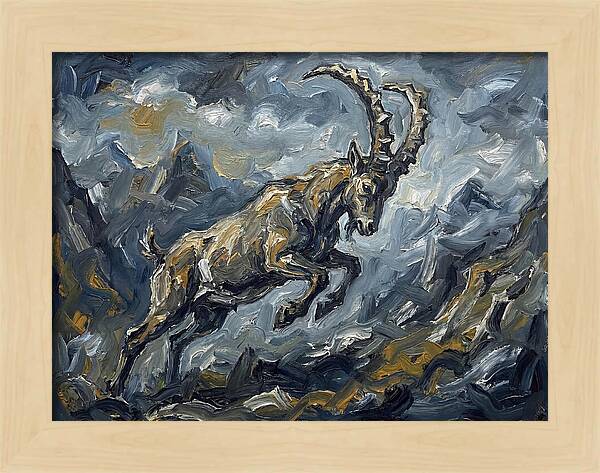 Mountain Goat In Motion