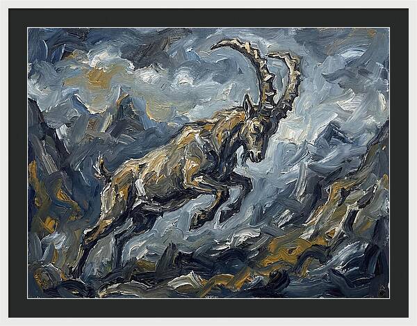 Mountain Goat In Motion