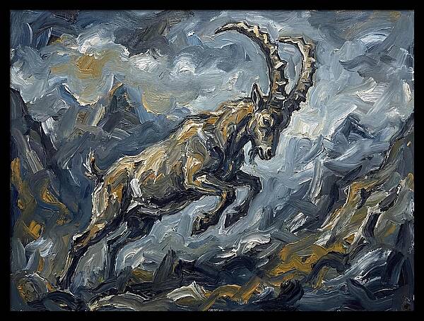 Mountain Goat In Motion