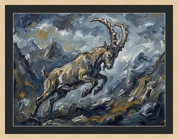 Mountain Goat In Motion